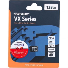 کارت حافظه‌ microSDXC پاتریوت مدل Patriot VX Series کلاس 10 استاندارد UHS-I U3-4K ظرفیت 128  گیگابایت