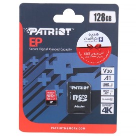 کارت حافظه microSDXC پاتریوت مدل EP کلاس 10 استاندارد UHS-I U3 ظرفیت 128 گیگابایت